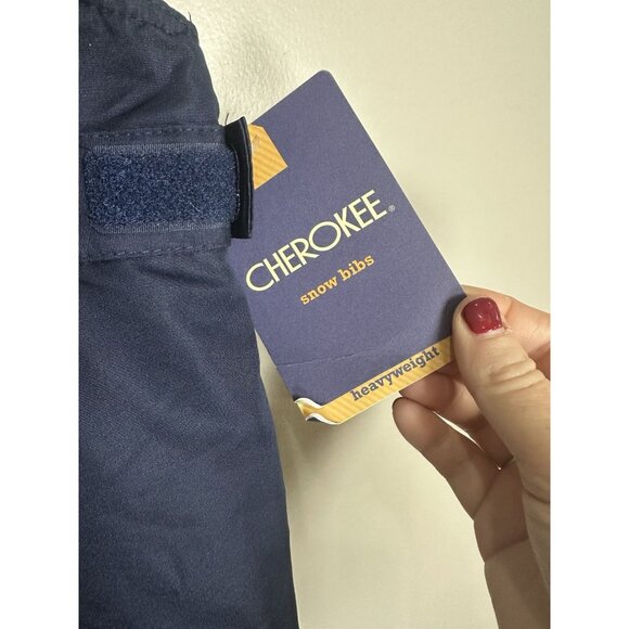 Cherokee Navy Blue Insulated Snow Bib Overalls Kids Size 18Months NWT - Picture 3 of 14